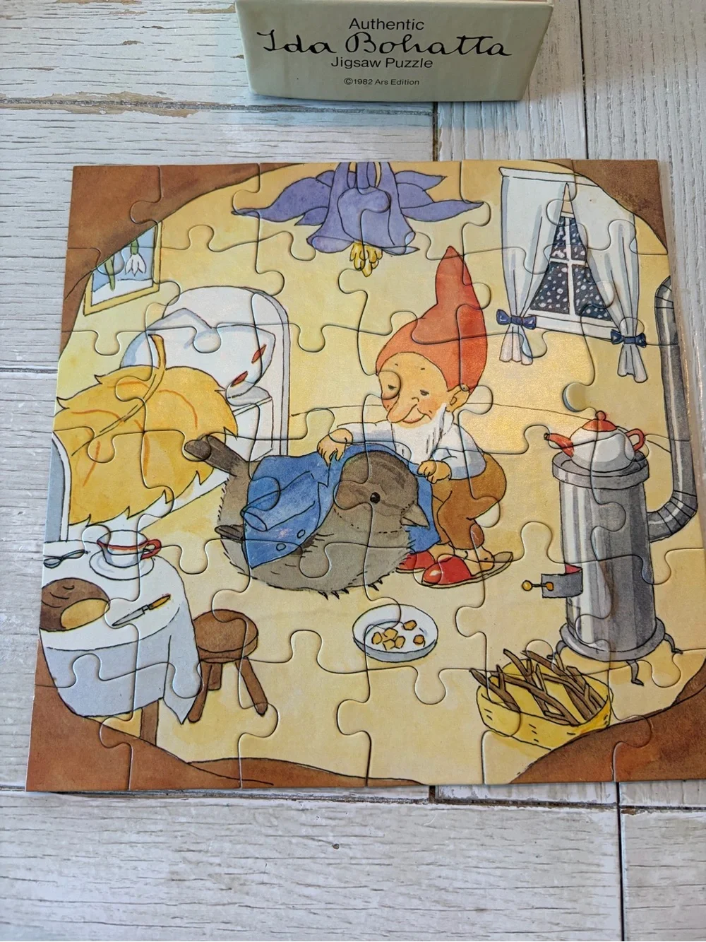1982 Authentic Ida Bojhatta Jigsaw Puzzle, 36 Pcs 7.5x7.5